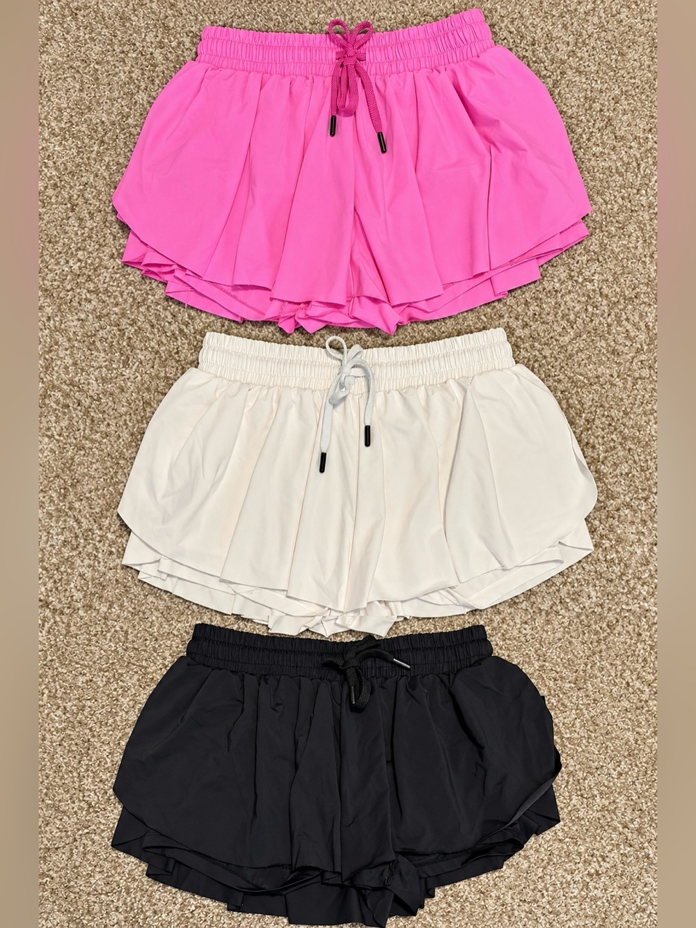 Girls Flowy Butterfly Shorts- Medium
